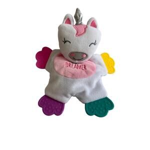 Cribmates Unicorn Dreamer Snuggle Baby Plush Soother Blankie Teether Crib Toy